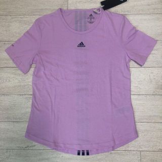 アディダス(adidas)のアディダス★レディース　Tシャツ　M　新品　パープル　スポーツ　ドライ(Tシャツ(半袖/袖なし))