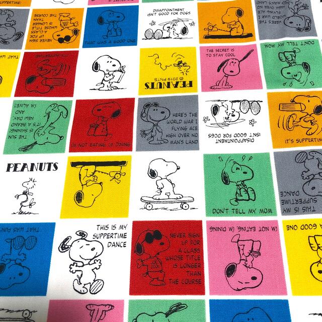 SNOOPY(スヌーピー)のスヌーピー  パネル生地　50cm ハンドメイドの素材/材料(生地/糸)の商品写真