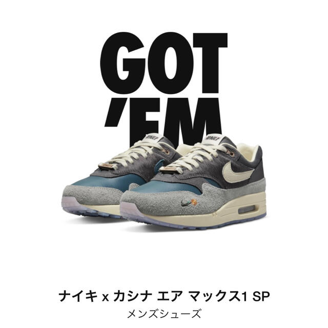 靴/シューズKasina × Nike Air Max 1 "Won-Ang/Grey"