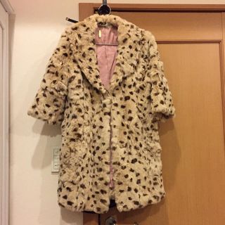 STYLENANDA フェイクファーヒョウ柄コート