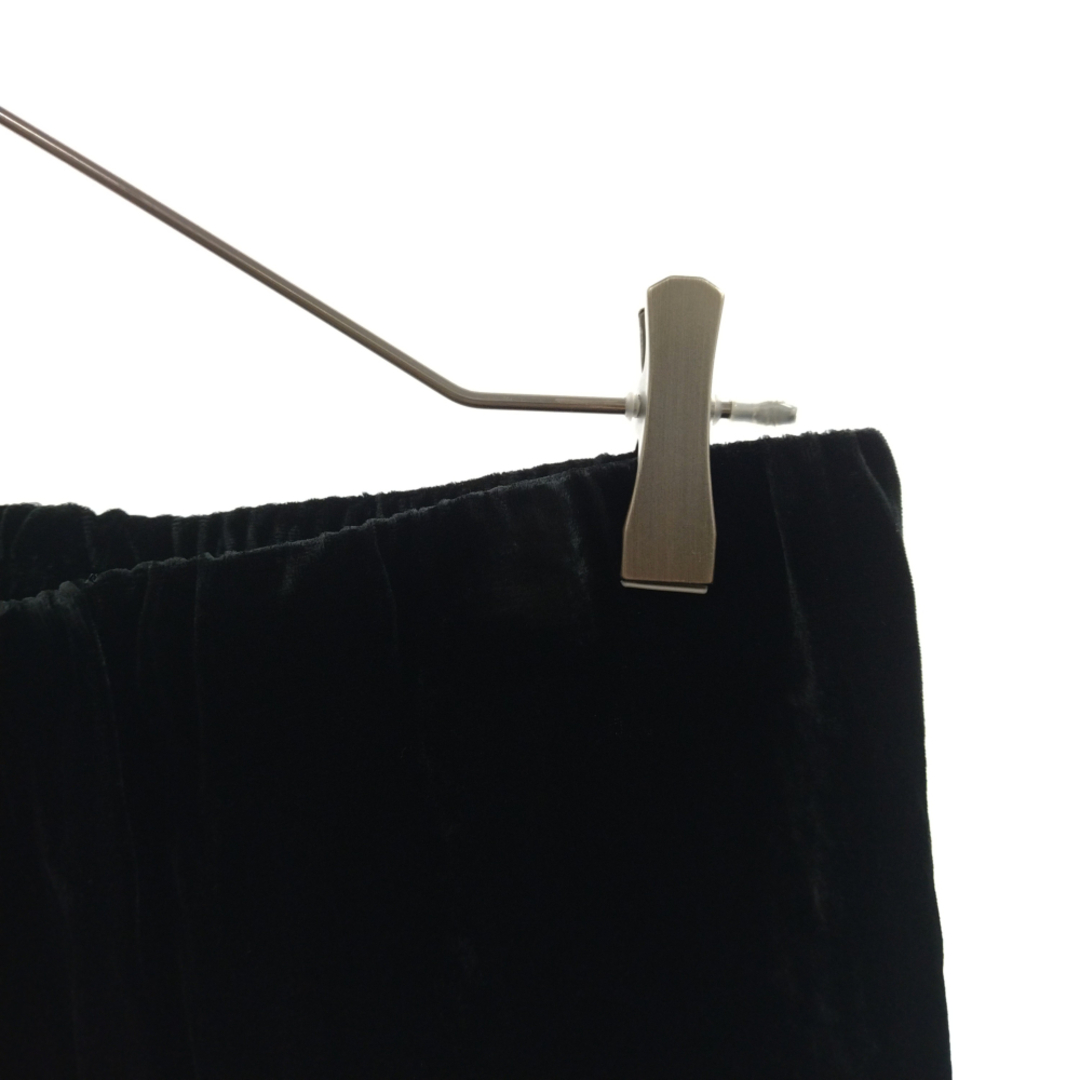 RAF SIMONS ラフシモンズ 21SS traight leg jogging ベルベット加工ロングパンツ ブラック
