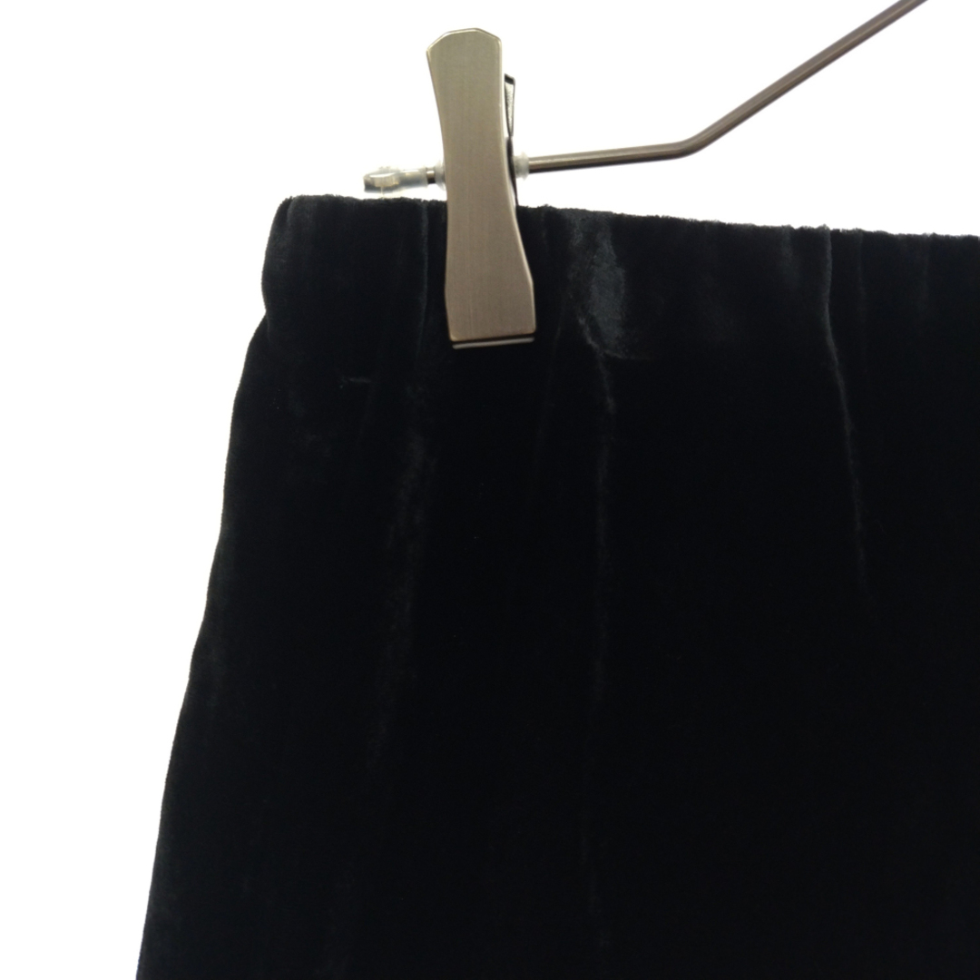 RAF SIMONS ラフシモンズ 21SS traight leg jogging ベルベット加工ロングパンツ ブラック