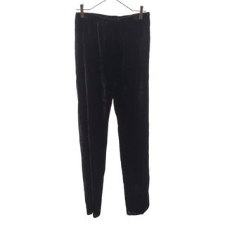 RAF SIMONS ラフシモンズ 21SS traight leg jogging ベルベット加工ロングパンツ ブラック
