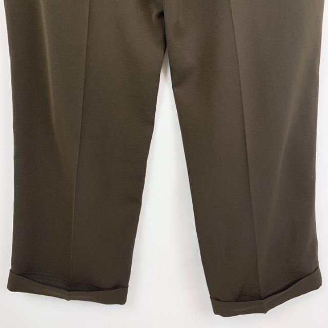 Ralph Lauren(ラルフローレン)の【W36L30インチ】90sRalph茶色ツータックスラックス 裾ダブル メンズのパンツ(スラックス)の商品写真