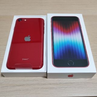 アイフォーン(iPhone)の【新品・未使用】iPhone SE3 128GB レッド(スマートフォン本体)