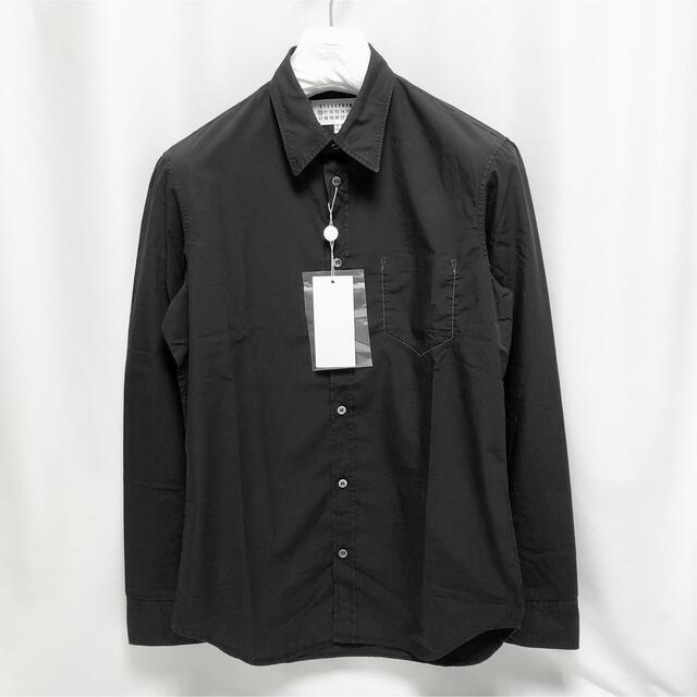 メゾマルジェラ Memory of ポケット シャツ 黒 Yシャツ 長袖 41 | フリマアプリ ラクマ