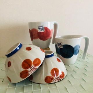 タチキチ(たち吉)の新品　有田焼　ペアマグ&お茶碗2個　計4点セット(食器)