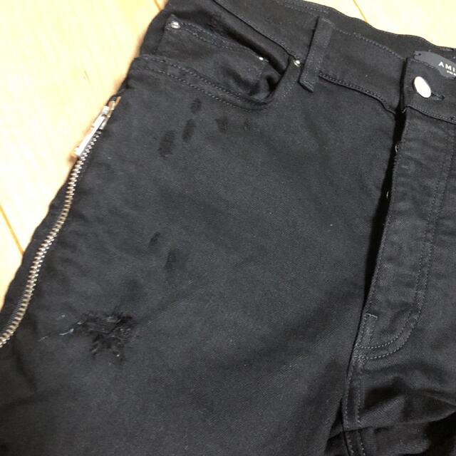 AMIRI - アミリ amiri デニム ブラック 黒 パンツ バンダナの AMIRI - アミリ amiri デニム ブラック 黒 パンツ バンダナの