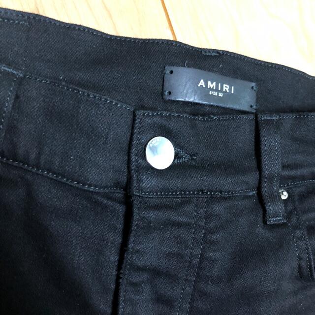 AMIRI - アミリ amiri デニム ブラック 黒 パンツ バンダナの AMIRI - アミリ amiri デニム ブラック 黒 パンツ バンダナの