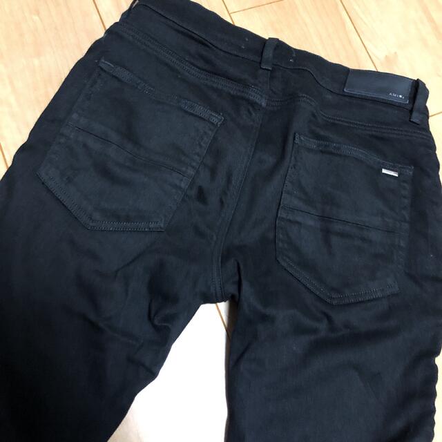 AMIRI - アミリ amiri デニム ブラック 黒 パンツ バンダナの AMIRI - アミリ amiri デニム ブラック 黒 パンツ バンダナの