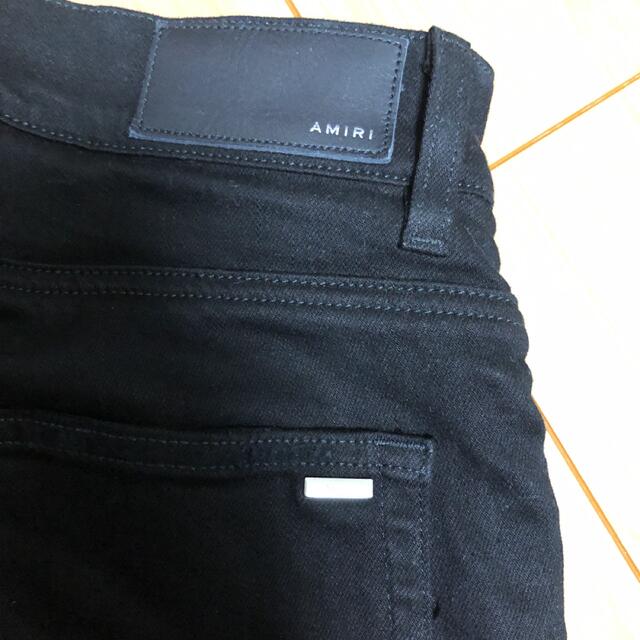 AMIRI - アミリ amiri デニム ブラック 黒 パンツ バンダナの AMIRI - アミリ amiri デニム ブラック 黒 パンツ バンダナの