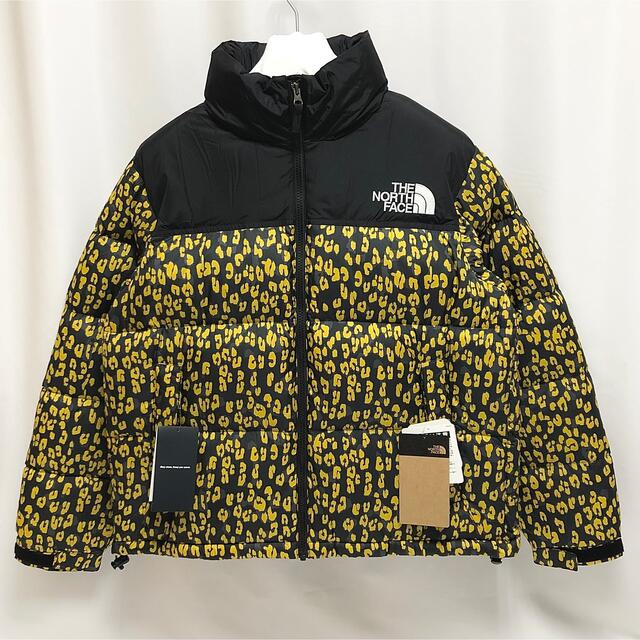 the north face 豹柄ダウンベスト