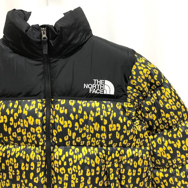 the north face 豹柄ダウンベスト