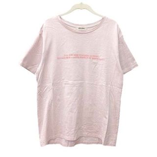 ココディール(COCO DEAL)のココディール Tシャツ カットソー 半袖 クルーネック プリント 2 ピンク(Tシャツ(半袖/袖なし))