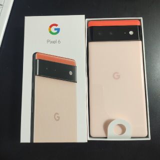 グーグルピクセル(Google Pixel)のGoogle Pixel6 128GB カインダコラル SIMフリー(スマートフォン本体)