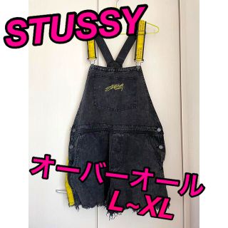 ステューシー(STUSSY)のSTUSSY デニムショートオーバーオール(サロペット/オーバーオール)