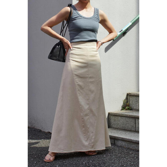 room306 CONTEMPORARY(ルームサンマルロクコンテンポラリー)のangel🦋様専用 Linen Flare Skirt レディースのスカート(ロングスカート)の商品写真