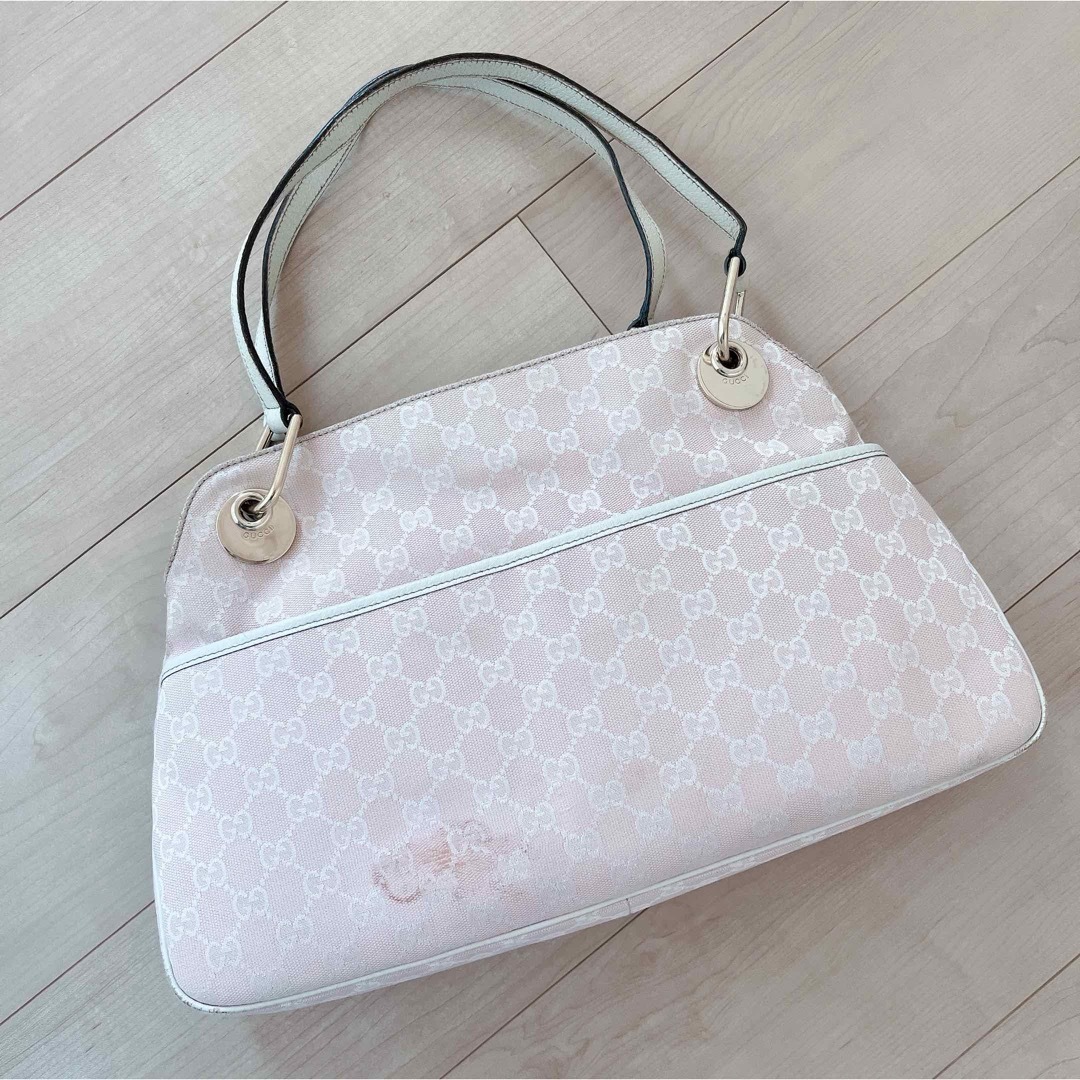 Gucci(グッチ)のGUCCI バッグ　トートバッグ　ピンク レディースのバッグ(トートバッグ)の商品写真