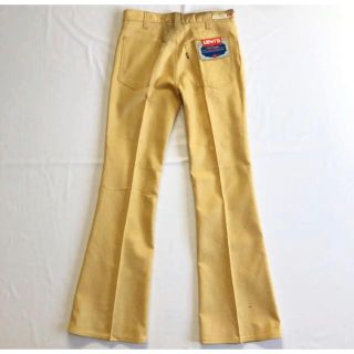 リーバイス(Levi's)のデッドストック BigE 70s USA製 Levis 646 スタプレ 黄色(スラックス)