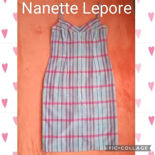 ナネットレポー(Nanette Lepore)のナネットレポー Nanette Lepore ワンピース キャミソール ピンク(ひざ丈ワンピース)