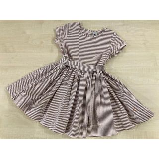 プチバトー(PETIT BATEAU)のプチバトー　ストライプワンピース  104(ワンピース)