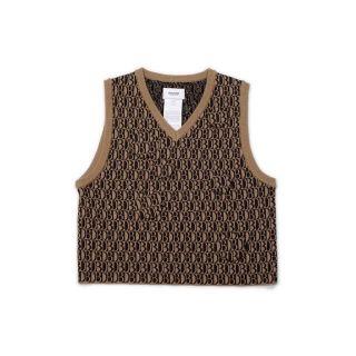 ジョンローレンスサリバン(JOHN LAWRENCE SULLIVAN)の【希少】 doublet monogram jq knit vest 21ss(ベスト)