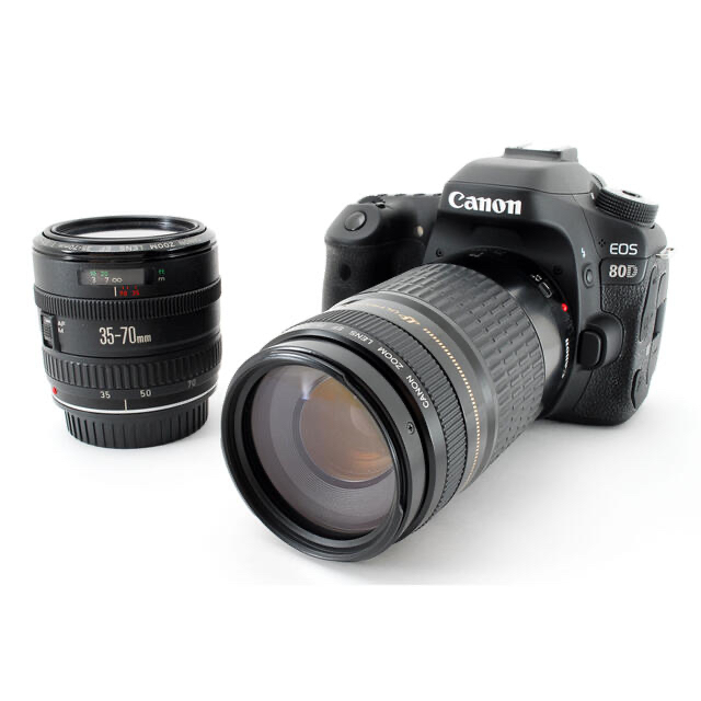 46436円 直輸入品激安 キャノン Canon EOS 80D標準望遠ダブルレンズセット