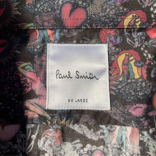 Paul Smith(ポールスミス)の【極美品】ポールスミスシャツ　XXLサイズ　ハート　太陽　絵画　総柄 メンズのトップス(シャツ)の商品写真