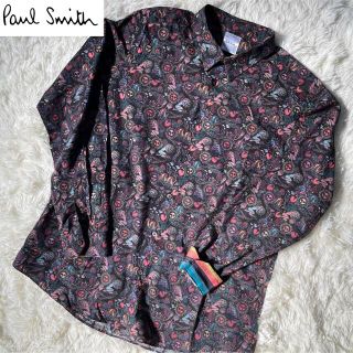 ポールスミス(Paul Smith)の【極美品】ポールスミスシャツ　XXLサイズ　ハート　太陽　絵画　総柄(シャツ)