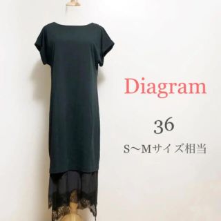 グレースコンチネンタル(GRACE CONTINENTAL)の【美品】Diagram ダイアグラム Tシャツ レース ロングワンピース マキシ(ロングワンピース/マキシワンピース)