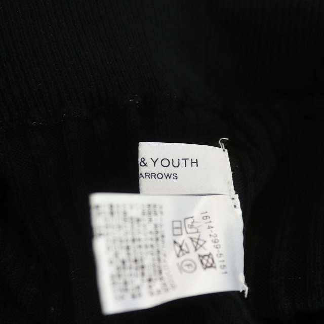 BEAUTY&YOUTH UNITED ARROWS(ビューティアンドユースユナイテッドアローズ)のB&Y ユナイテッドアローズ ビューティー&ユース リブパンツ ニット ワイド レディースのパンツ(その他)の商品写真