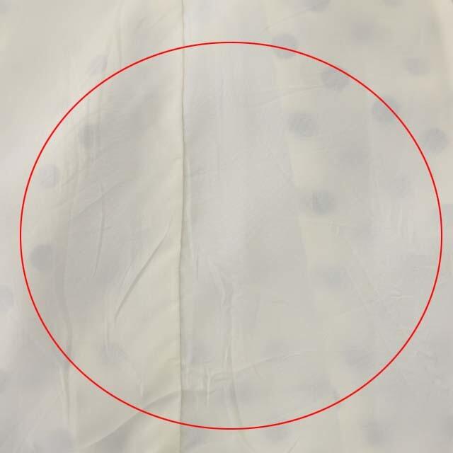 M'S GRACY(エムズグレイシー)のエムズグレイシー ワンピース ドット リボン ロング 半袖 水玉 42 白 黒 レディースのワンピース(ロングワンピース/マキシワンピース)の商品写真