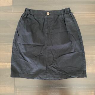 ジーユー(GU)のGU キッズ黒スカート　150センチ(スカート)