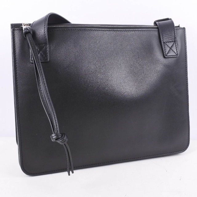 【LOEWE】ロエベ Return item　ガセットフラット メッセンジャーバッグ 335.54.Z13 カーフ 黒 ユニセックス ショルダーバッグ