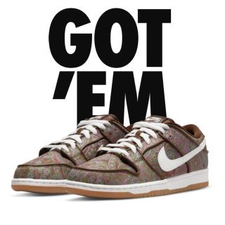 ナイキ(NIKE)のNike SB Dunk Low PRM Brown Paisley 28.5(スニーカー)