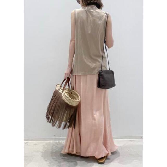 Adam et Rope'(アダムエロぺ)の新品【MES DEMOISELLES/メドモアゼル】LONG SKIRT レッド レディースのスカート(ロングスカート)の商品写真