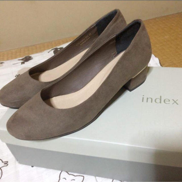 INDEX(インデックス)の【最終値下げ】インデックス パンプス 23.5 レディースの靴/シューズ(ハイヒール/パンプス)の商品写真