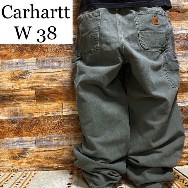 メキシコ製 Carhartt カーハート ダックワークパンツ カーキ 38×30