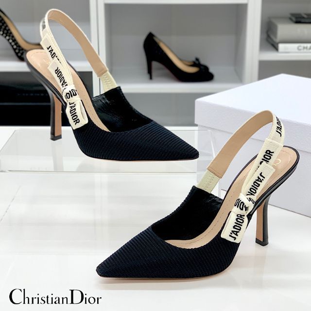 Christian Dior(クリスチャンディオール)の4368 クリスチャンディオール j'adior ファブリック パンプス レディースの靴/シューズ(ハイヒール/パンプス)の商品写真