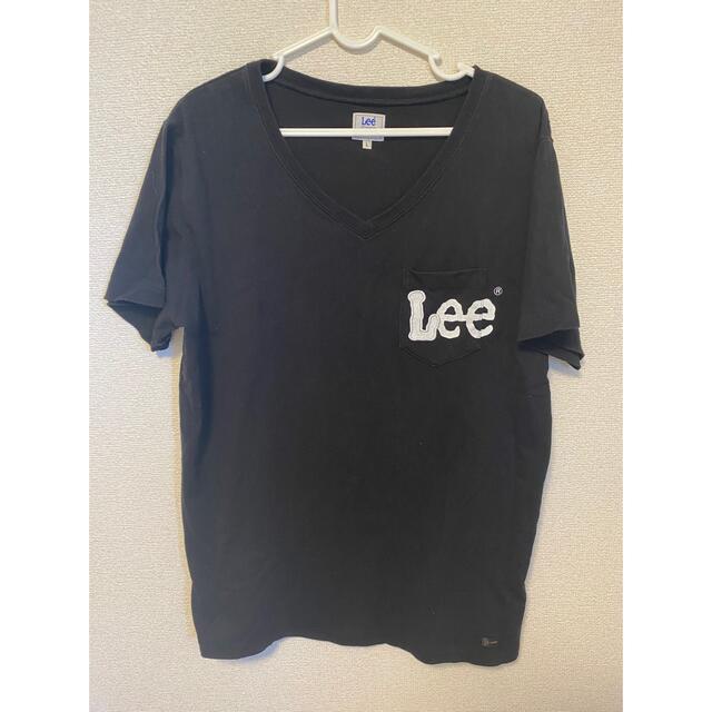 Lee(リー)のTシャツ  Lee×CIAOPANIC TYPY  ブラック Ｖネック メンズのトップス(Tシャツ/カットソー(半袖/袖なし))の商品写真