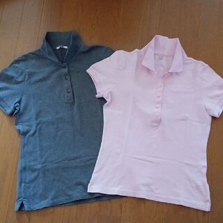 ユニクロ(UNIQLO)のUNIQLO　レディースポロシャツ（2枚組）(ポロシャツ)