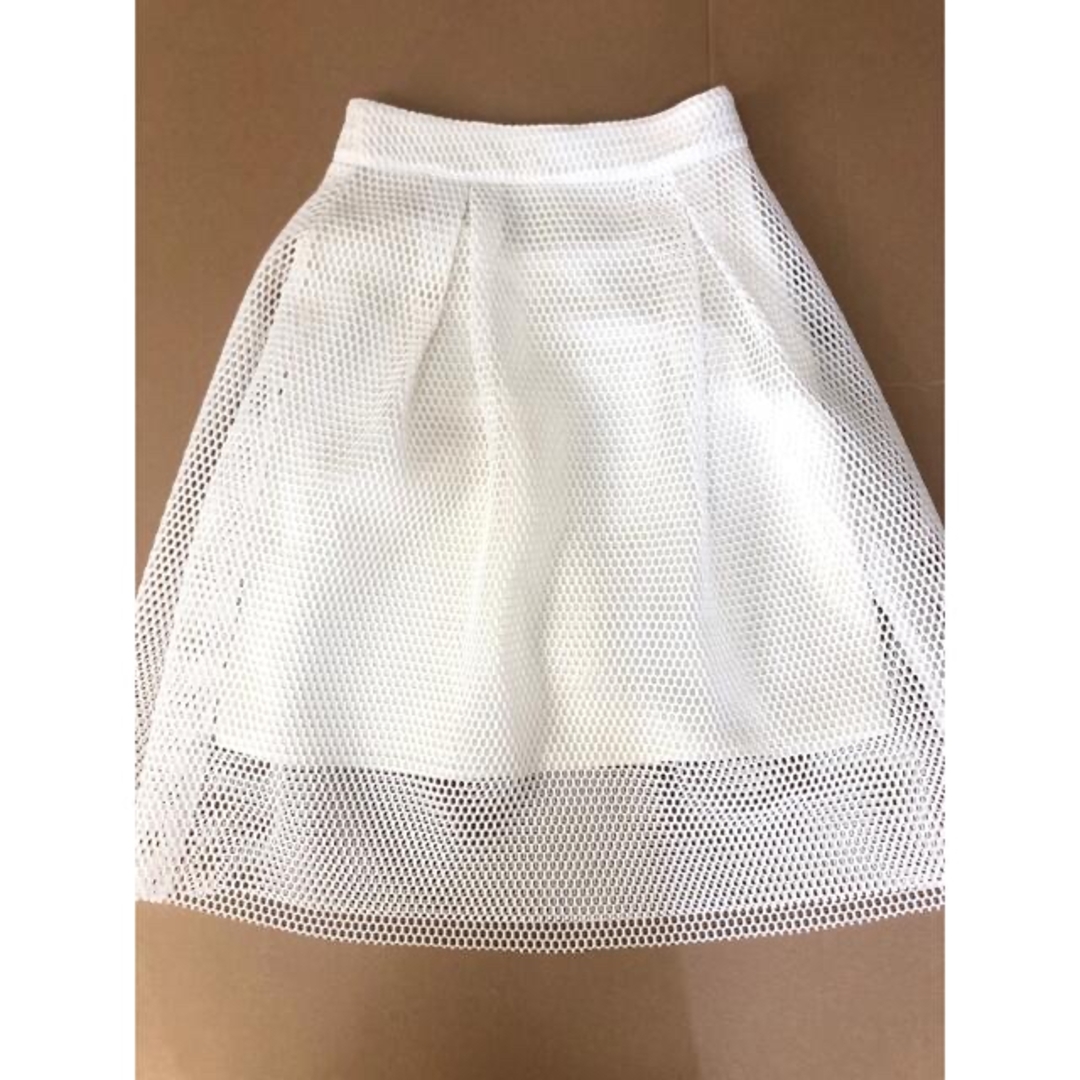 BACKSTAGE last dance skirt white フレアスカート