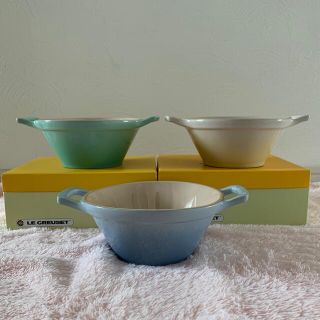 ルクルーゼ(LE CREUSET)のル・クルーゼ　スナックボウル　3個セット(食器)