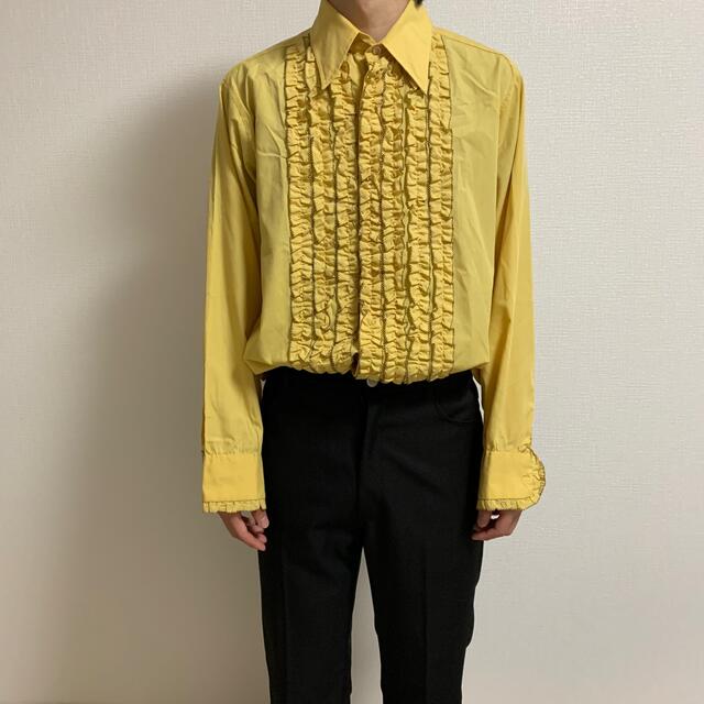 ビンテージフリルシャツ　vintage shirt