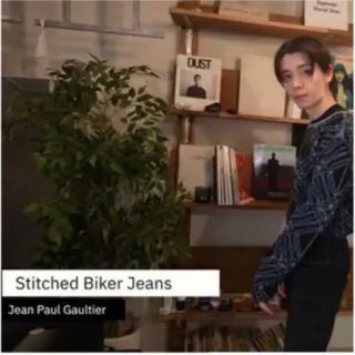 ジャンポールゴルチエ(Jean-Paul GAULTIER)のjean paul gaultier stitced biker jeans(デニム/ジーンズ)