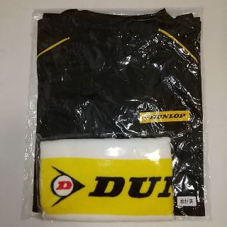 ダンロップ(DUNLOP)の【未使用】 ダンロップ Tシャツ 黒 タオル(Tシャツ/カットソー(半袖/袖なし))