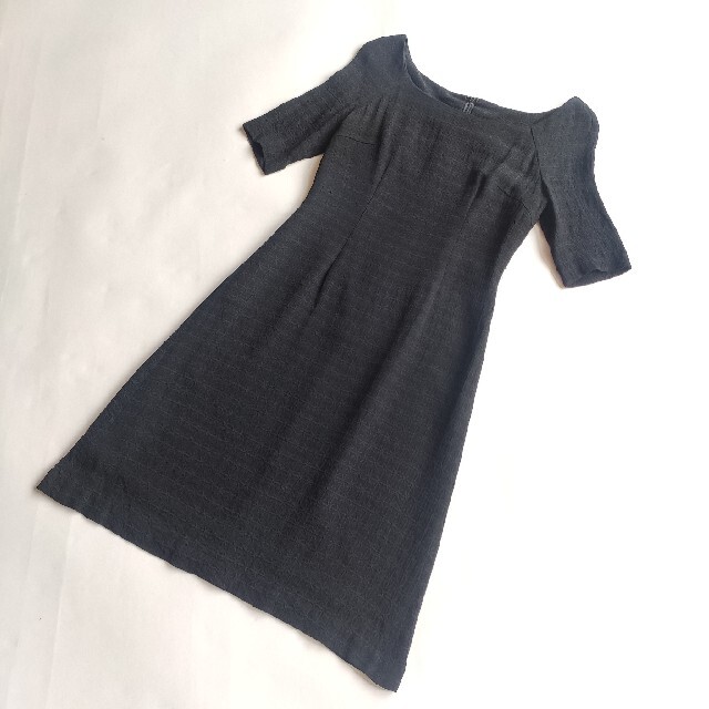 Sybilla シビラ 総柄 Aラインワンピース ブラック お手頃価格 30%割引
