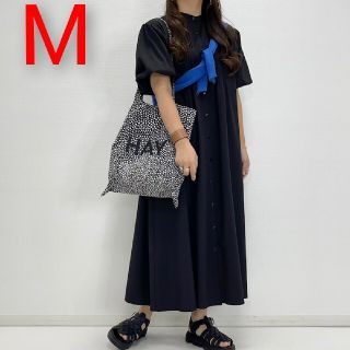 シマムラ(しまむら)のしまむら　taiyou ワンピース　黒　ピンタック　たいよう　Mサイズ  完売(ロングワンピース/マキシワンピース)