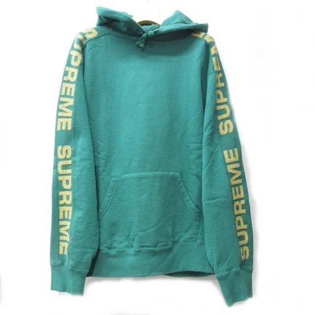 シュプリーム SUPREME フード ロゴ ラメ パーカー - パーカー
