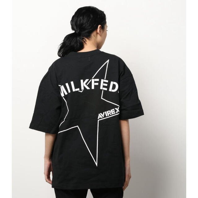 【MILKFED.×AVIREX】ビッグスター Tシャツ ブラック